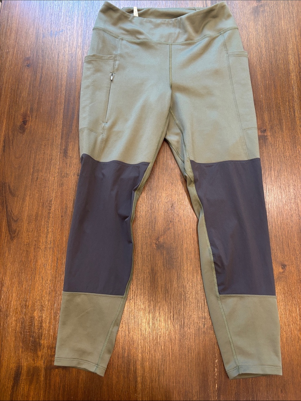 Patagonia Olive Green Joggers with Black Knee Panels